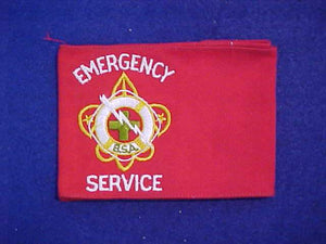 EMERGENCY SERVICE 1939-48 WRAP AROUND ARMBAND, SLIGHT USE