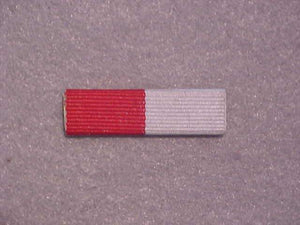 LAW EXPLORER PROFICIENCY RIBBON, RED/WHITE, EMERGENCY PREPAREDNESS, 1986-98