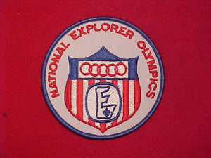 NATIONAL EXPLORER PATCH, OLYMPICS, 4" ROUND, 1970'S