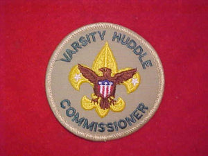 VARSITY SCOUT PATCH, VARSITY HUDDLE COMMISSIONER, 1989+