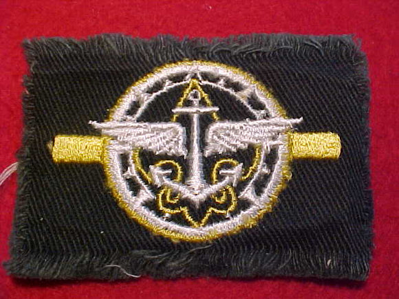 EXPLORER PATCH, ASSISTANT CREW LEADER, ISSUED 1954 ONLY, NO EMBROIDERED EDGE, MINT, RARE