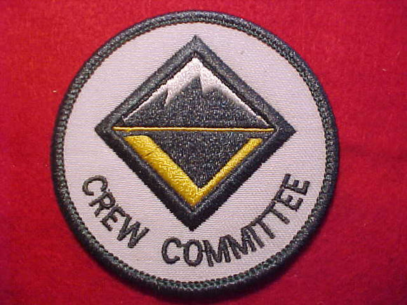 VENTURE PATCH, CREW COMMITTEE, WHITE TWILL BKGR., 1998-2001