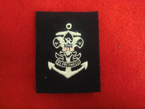 Sea Scout Quartermaster 1953-Present (Sleeve Patch) Cloth Back