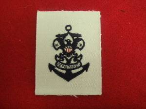 Sea Scout Quartermaster 1953-Present Sleeve Cuff Emblem Cloth Back