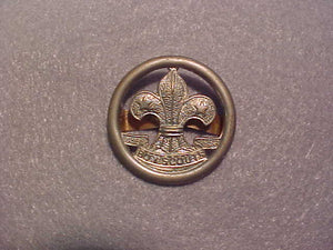 British Boy Scout hat pin, 31mm diam.