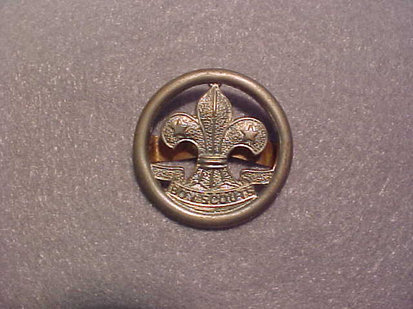 British Boy Scout hat pin, 31mm diam.