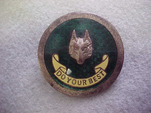 British Cub Leader hat pin,pre-WWII,39 mm diameter