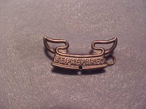 British Boy Scout Second Class pin, 42mm wide, w/ "Cotter pin", old