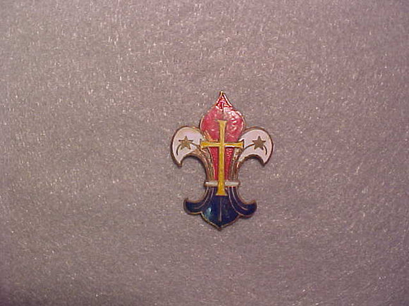 Luxemburg hat pin, cloisonne, 29x39mm, no pin on back, damaged, old