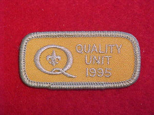 1995 QUALITY UNIT PATCH