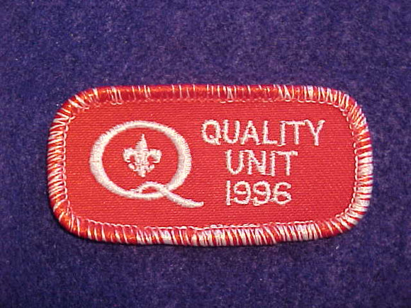 1996 QUALITY UNIT PATCH