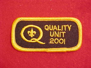 2001 QUALITY UNIT PATCH