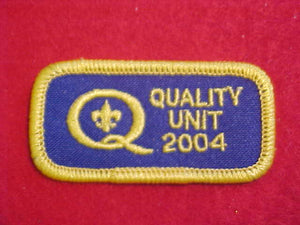 2004 QUALITY UNIT PATCH