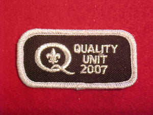 2007 QUALITY UNIT PATCH