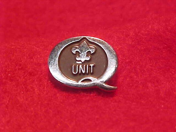 1994 QUALITY UNIT PIN, BROWN/SILVER