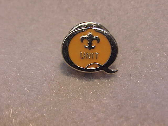 1995 QUALITY UNIT PIN, GOLD/SILVER