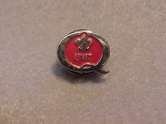1996 QUALITY UNIT PIN, RED/SILVER