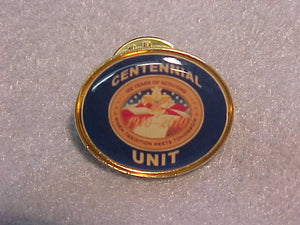 2009 QUALITY UNIT PIN, BLUE BACKGROUND