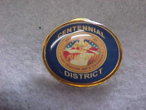 2009 QUALITY DISTRICT PIN, BLUE BACKGROUND