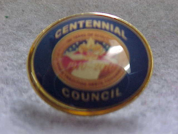 2009 QUALITY COUNCIL PIN, BLUE BACKGROUND