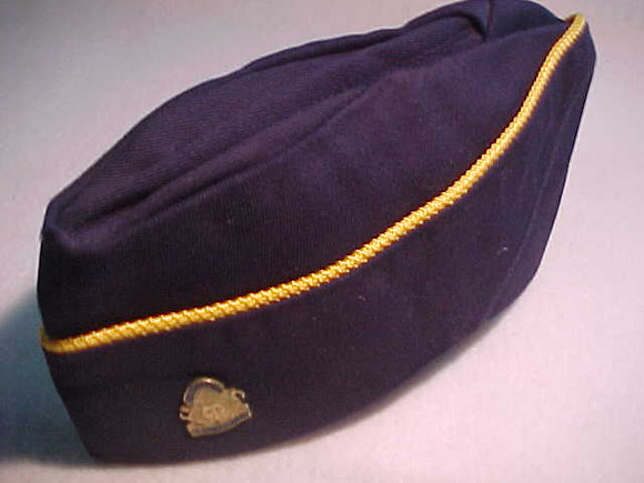 CUB SCOUT HAT, DEN MOTHER, 1940'S, METAL PIN STITCHED IN PLACE, SIZE 22 1/2, MINT