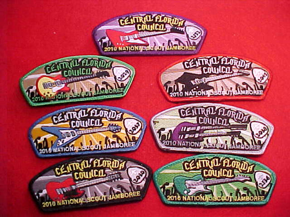 2010 CENTRAL FLORIDA, COMPLETE SET OF 7, WITH ELECTRONICS (MUSICAL)