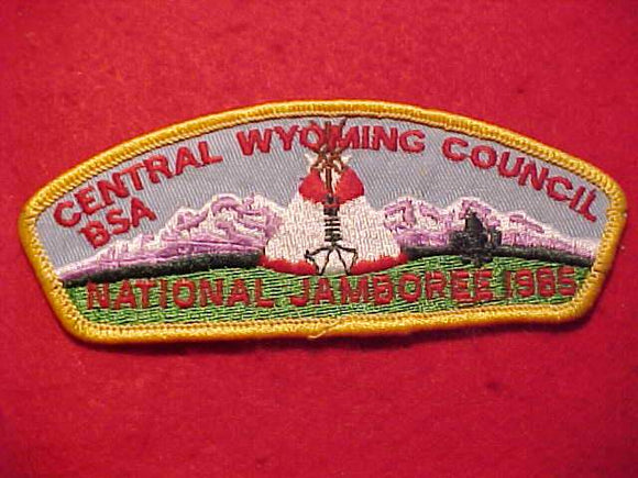 1985 NJ JSP, CENTRAL WYOMING C., YELLOW BDR.