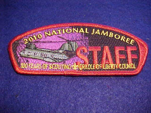 2010 NJ JSP, CRADLE OF LIBERTY C., STAFF, RED BDR.