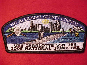 2005 NJ JSP, MECKLENBURG COUNTY C., USS CHARLOTTE SSN 766, BLACK BDR.