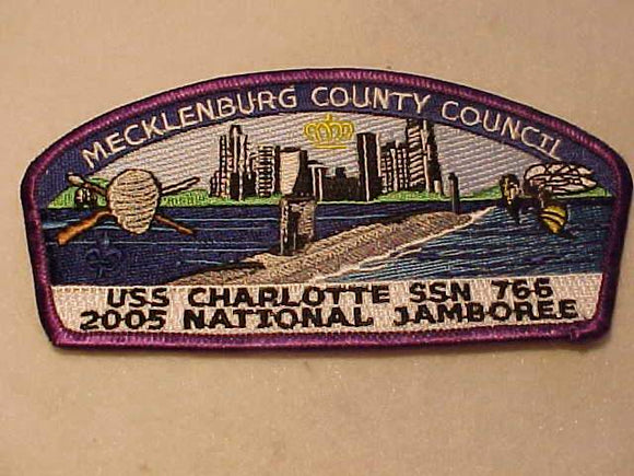 2005 NJ JSP, MECKLENBURG COUNTY C., USS CHARLOTTE SSN 766, PURPLE BDR.