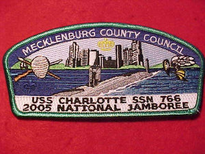 2005 NJ JSP, MECKLENBURG COUNTY C., USS CHARLOTTE SSN 766, GREEN BDR.