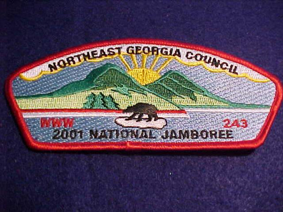 2001 NJ JSP, NORTHEAST GEORGIA C., LODGE 243-MOWOGO, RED BDR.
