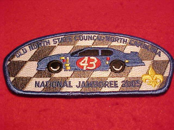 2005 NJ JSP, OLD NORTH STATE C., #43 RACE CAR, BLUE BDR.