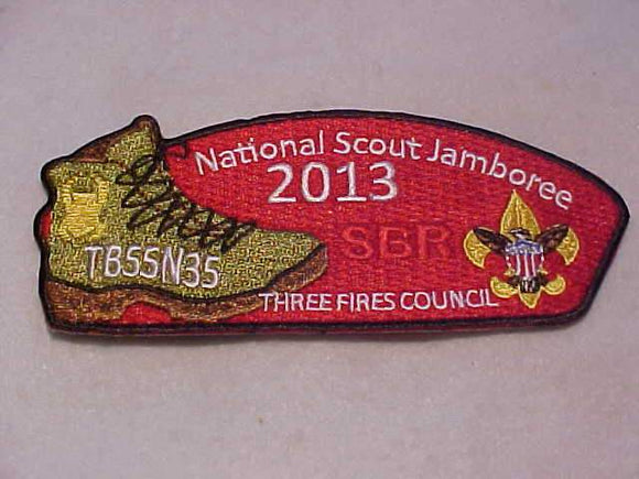 2013 NJ JSP, THREE FIRES C., TB55N35, RED BKGR.