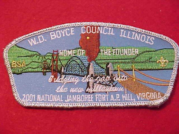 2001 JSP, W. D. BOYCE C., ILLINOIS, HOME OF THE FOUNDER, SMY BDR.