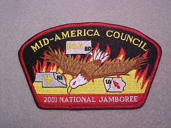 2001 MID-AMERICA COUNCIL, BURGANDY BORDER