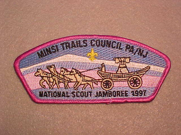 1997 MINSI TRAILS COUNCIL, DK. PINK BORDER