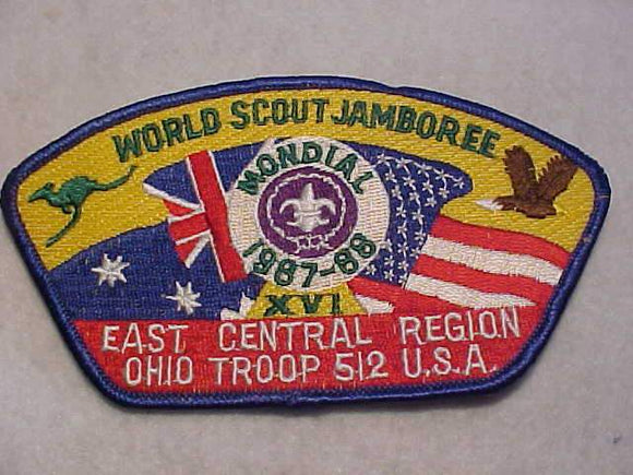 1987-88 WJ, EAST CENTRAL REGION, OHIO, TROOP 512