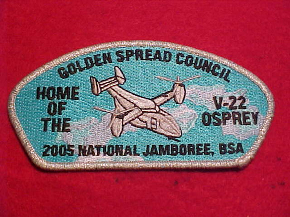 2005 NJ, GOLDEN SPREAD C., HOME OF THE V-22 OSPREY