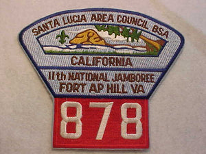 1985 NJ, SANTA LUCIA C., TROOP 878, CALIFORNIA