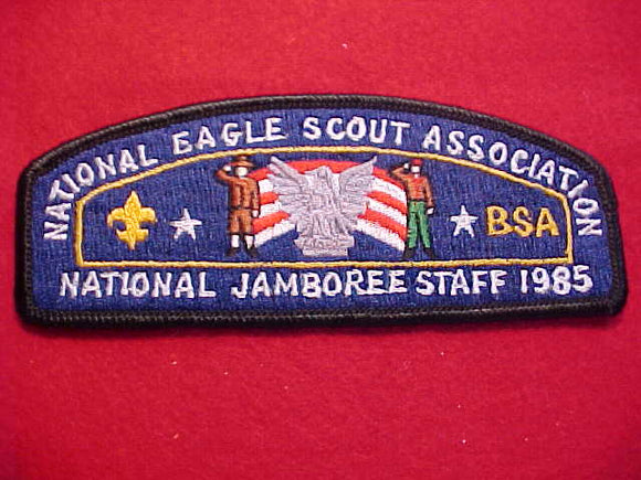 1985 NJ, NATIONAL EAGLE SCOUT ASSOC. STAFF, BLACK BDR.