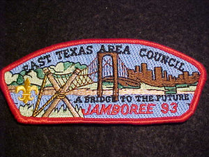 1993 NJ, EAST TEXAS AREA COUNCIL PATCH