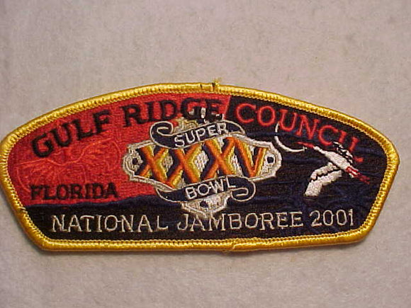 2001 NJ, GULF RIDGE COUNCIL, 35TH SUPER BOWL, FLORIDA
