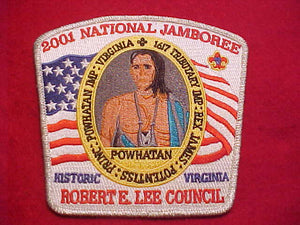 2001 NJ, ROBERT E. LEE COUNCIL, POWHATAN, HISTORIC VIRGINIA, SMY BDR.