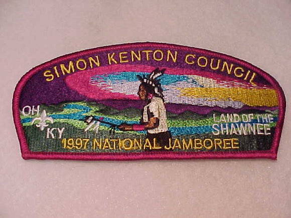 1997 JSP, SIMON KENTON C.,LAND OF THE SHAWNEE, MAGENTA BDR.