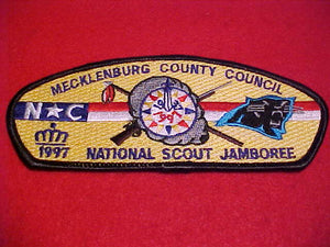 JSP, 1997 MECKLENBURG COUNTY, BLACK BORDER, YELLOW BACKGROUND