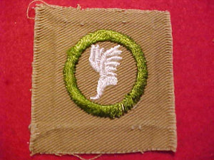 ATHLETICS SQUARE MERIT BADGE, 54 X 52MM