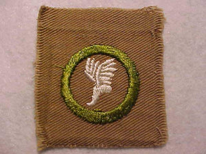 ATHLETICS SQUARE MERIT BADGE, 57 X 52MM