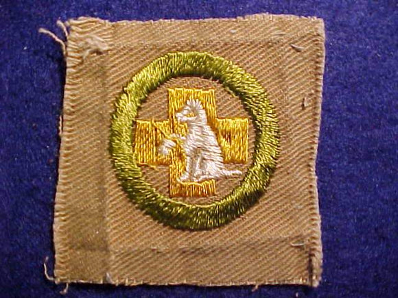 FIRST AID TO ANIMALS SQUARE MERIT BADGE, 48 X 50MM