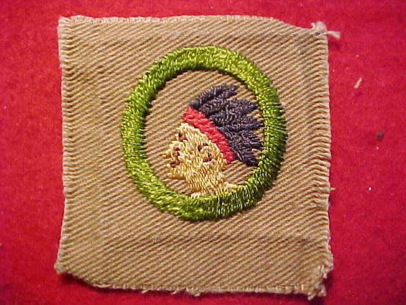 PATHFINDING SQUARE MERIT BADGE, 50 X 54MM